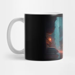 Cyberpunk city Mug